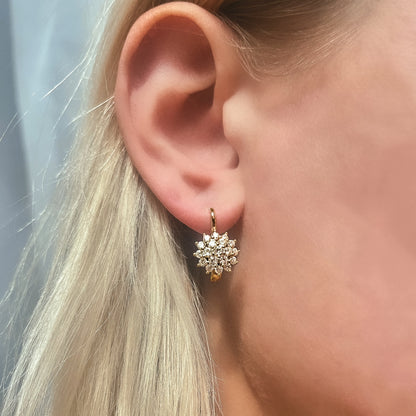 Sterling Silver English Lock Earrings