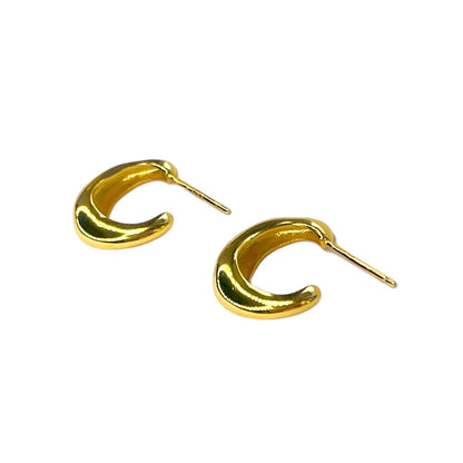 Sterling Silver Gold Plated Vintage Earrings