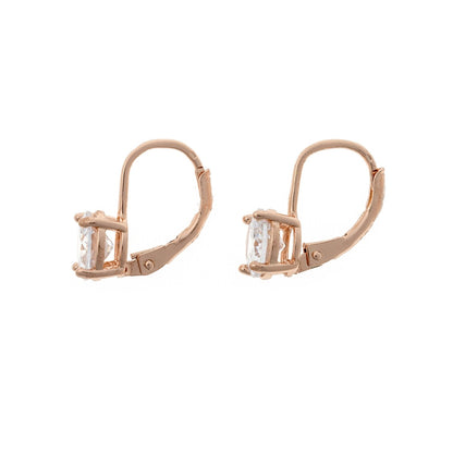 Sterling Silver CZ Drop Earrings