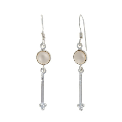 Sterling Silver Pearl Drop Earrings