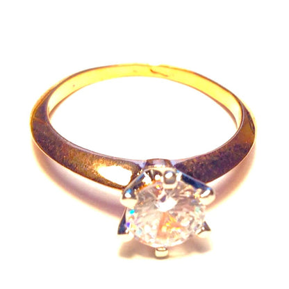 Sterling Silver Rose Gold Plated Nora Ring