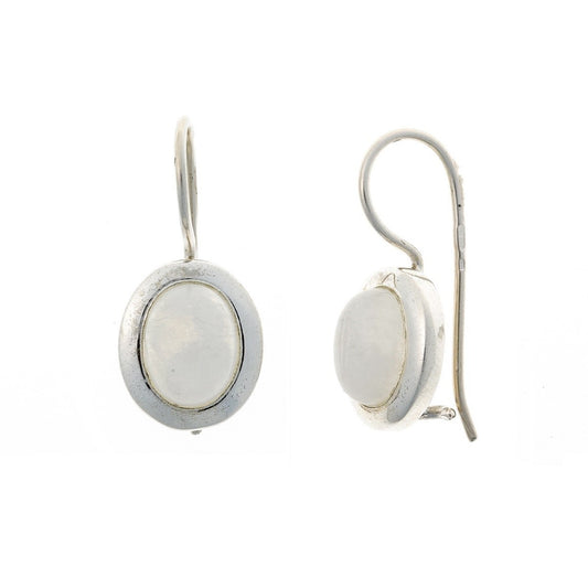 Sterling Silver Moonstone Drop Earrings