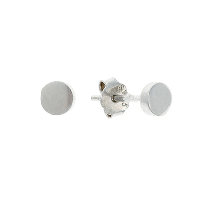 3 - 8 mm sidabriniai rodžiuoti apvalūs auskarai