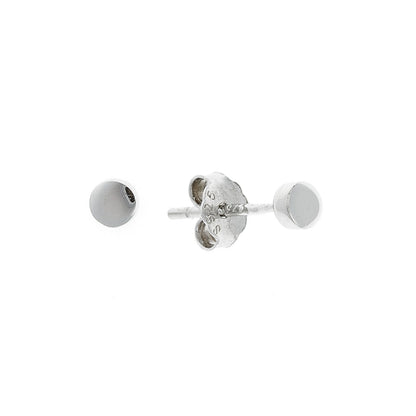 3 - 8 mm sidabriniai rodžiuoti apvalūs auskarai