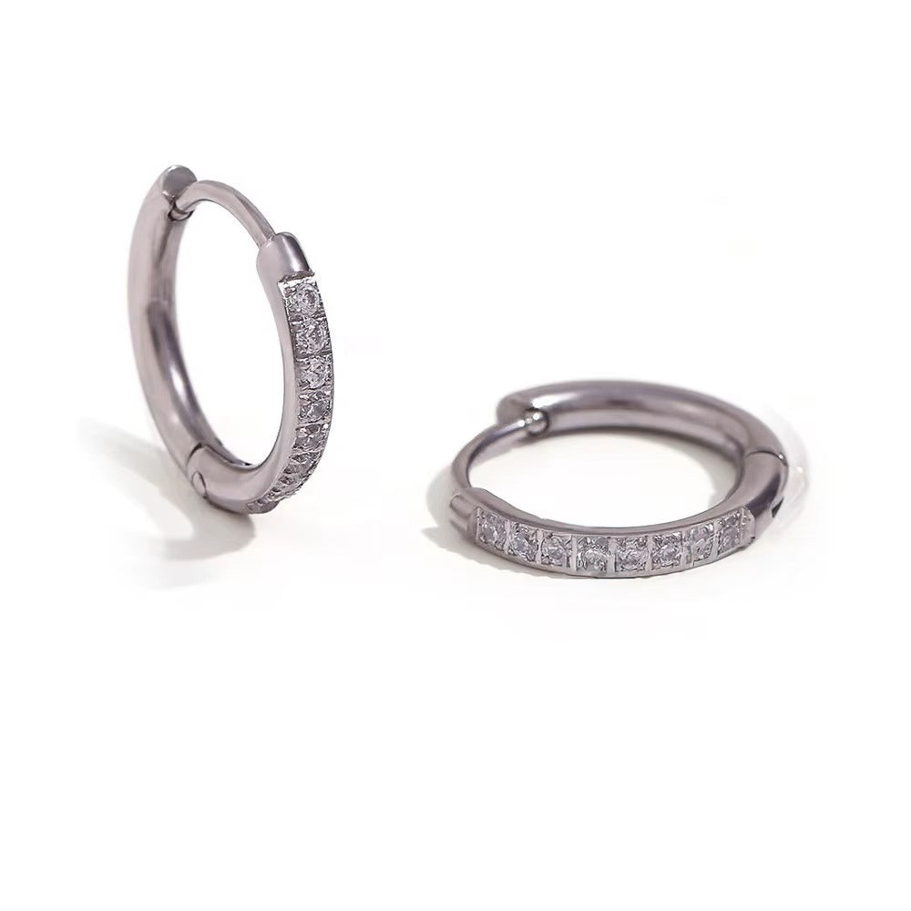 1,1 - 1,5 cm rinkutės su cirkoniais