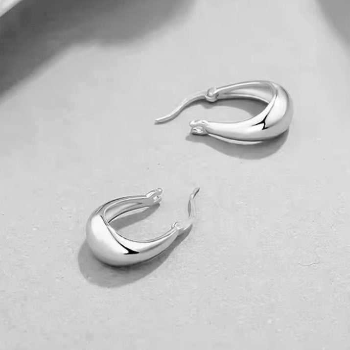 Sterling Silver Plated English Lock Earrings