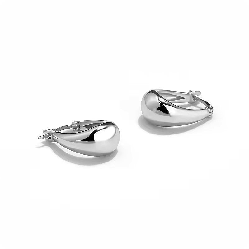 Sterling Silver Plated English Lock Earrings