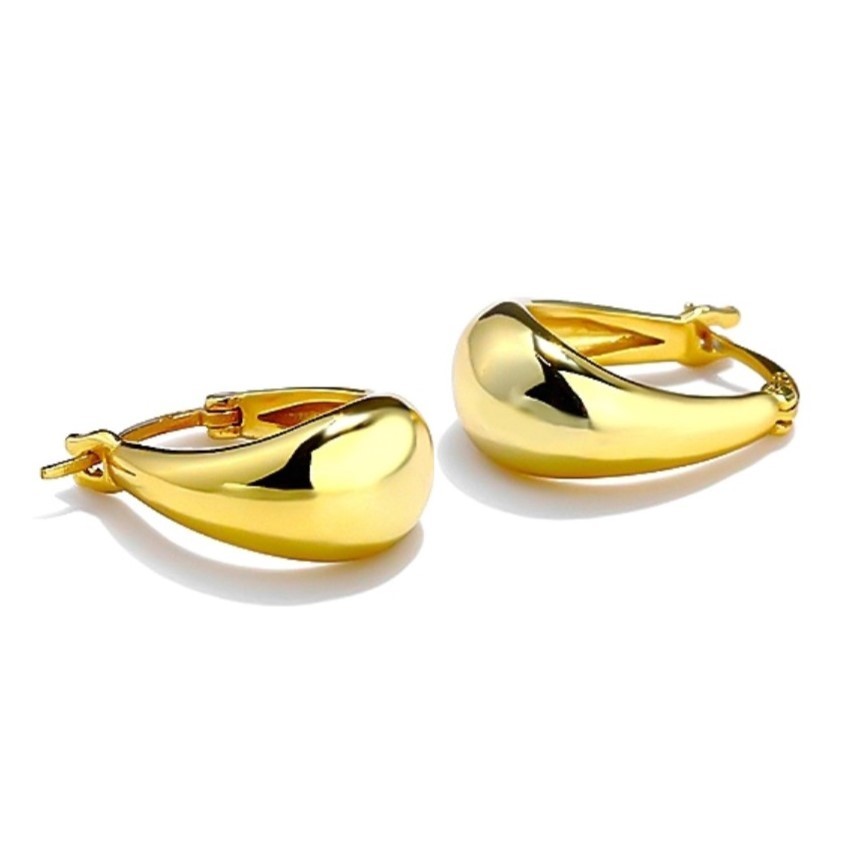 Sterling Silver Plated English Lock Earrings