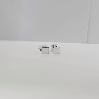 Sterling Silver Square Studs