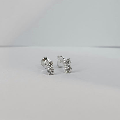 Sidabriniai vinukai su cirkoniais