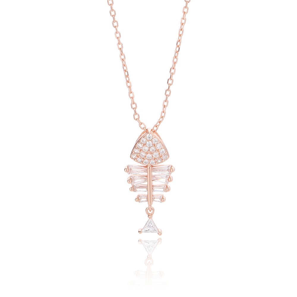 Sterling Silver Lucky Fish Necklace