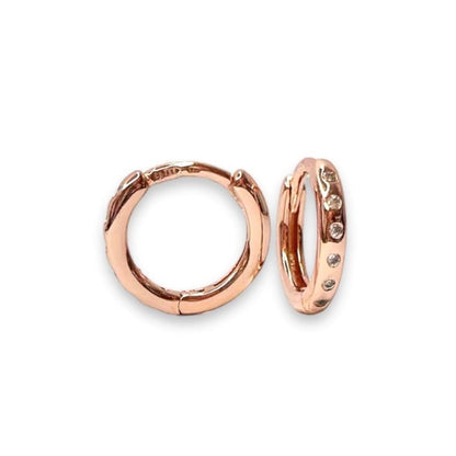 Sterling Silver CZ Hoops