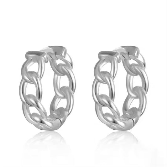 Sterling Silver Gold / Rhodium Plated Hoops