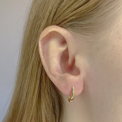 Sidabriniai auksuoti auskarai