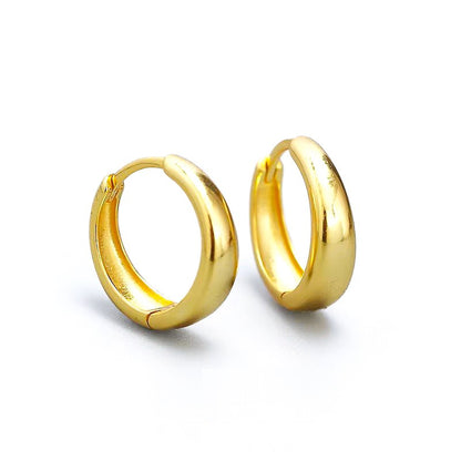 Sterling Silver Wide Hoops