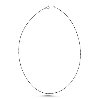 Oxidized Silver 0.7 mm Chain