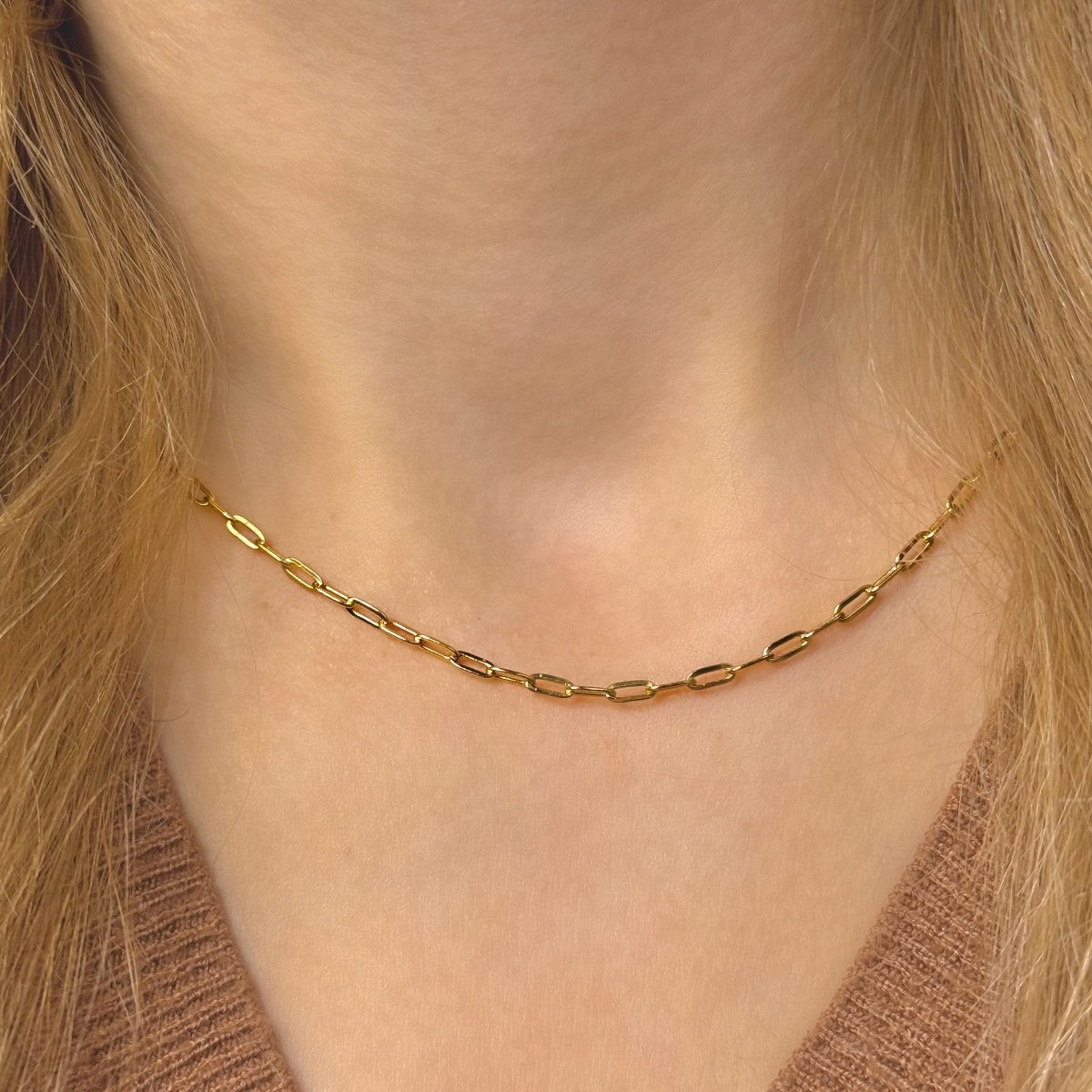 Sterling Silver Gold Plated 2 mm Chain