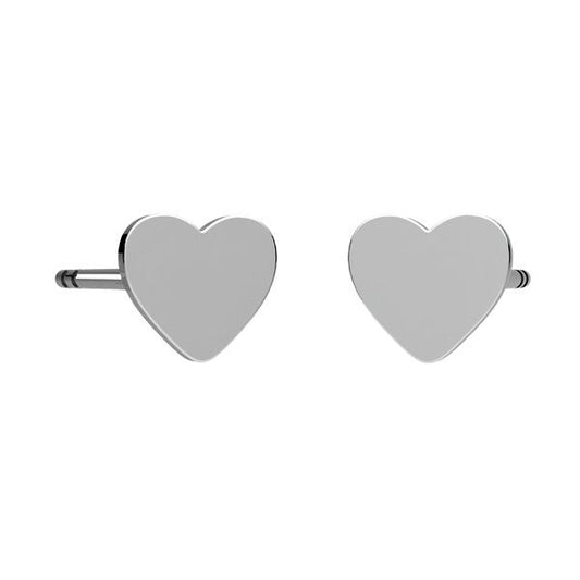 Sterling Silver Heart Studs