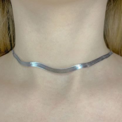 Sterling Silver 5 mm Flat Chain
