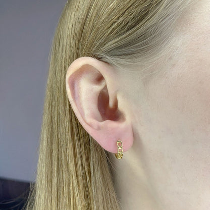 Sterling Silver Gold / Rhodium Plated Hoops