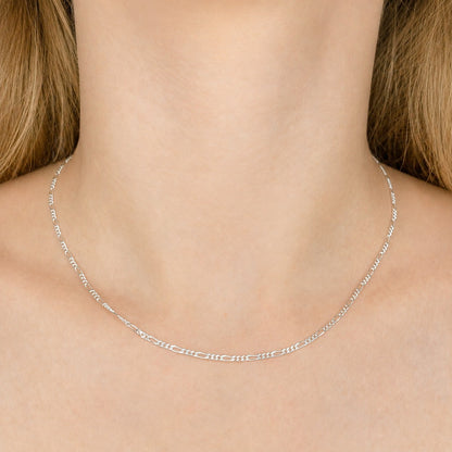 Sterling Silver 1.8 mm Figaro Chain