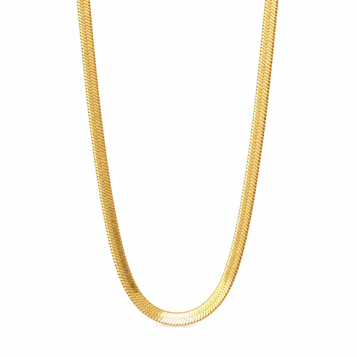 2-3mm pločio auksuota grandinėlė „Flat Chain“