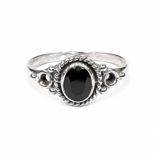 Sterling Silver Black Onyx Ring