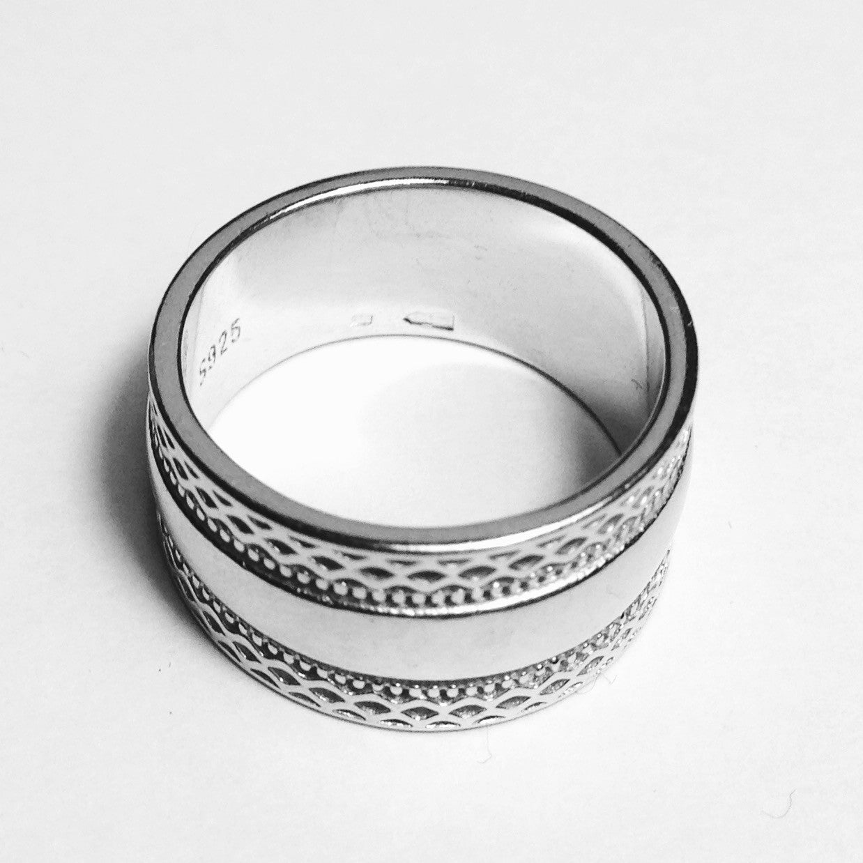 Sterling Silver 10 mm Band Ring