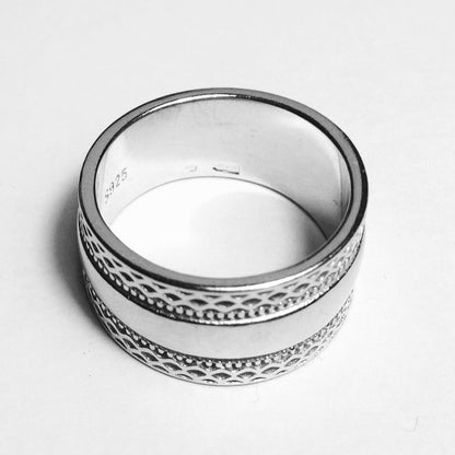 Sterling Silver 10 mm Band Ring