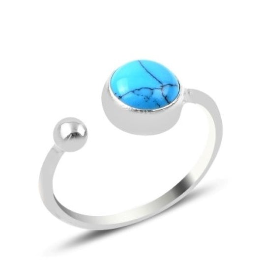 Sterling Silver Turquoise Stone Ring