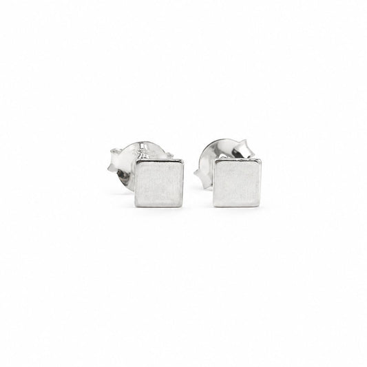 Sterling Silver Square Studs