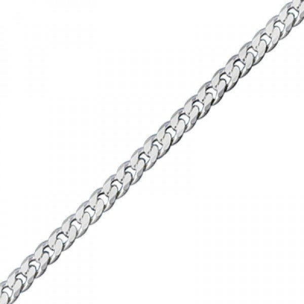 4-7 g  40-70 cm sidabrinė grandinėlė "Curb"