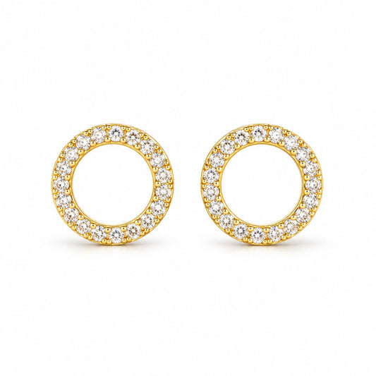 Sidabriniai auskarai "Circle Stud"