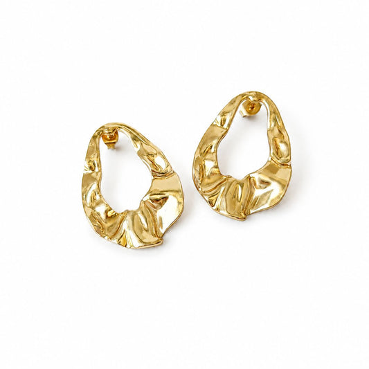 Auksuoti ovalūs vinukai
