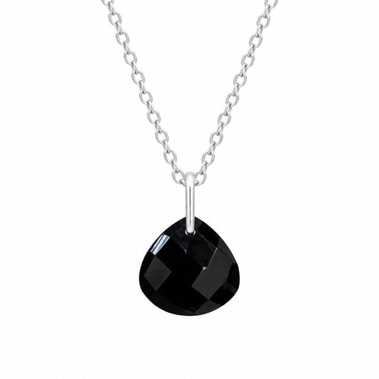 Sterling Silver Black Onyx Pendant Necklace