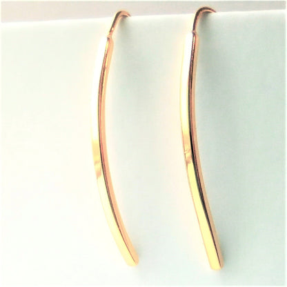 Sterling Silver Gold Plated Drop Earrings