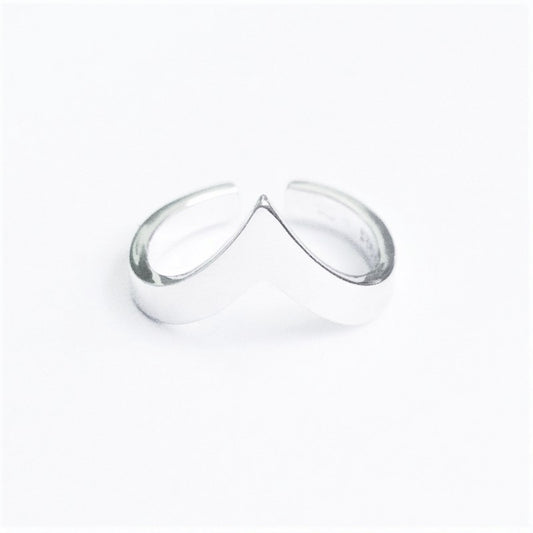Sterling Silver Rhodium Plated Ring