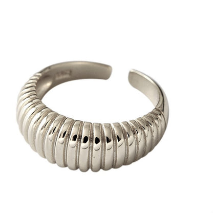 Sterling Silver Rhodium Plated Ring