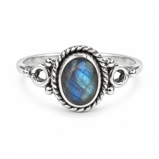 Sterling Silver Labradorite Ring