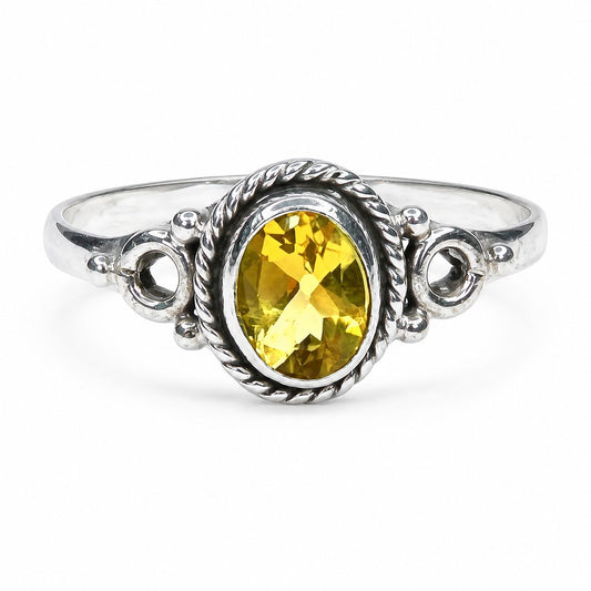 Sterling Silver Citrine Ring