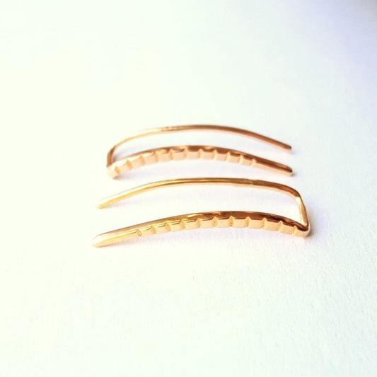 Sterling Silver Gold Plated Drop Earrings