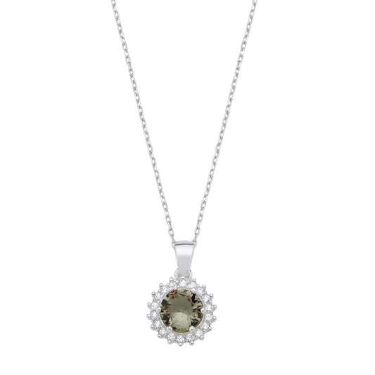 Sterling Silver Rose Gold Plated Zultanite Necklace