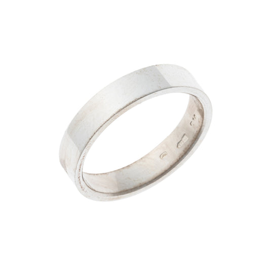 Sterling Silver Polished 4 mm Band Ring