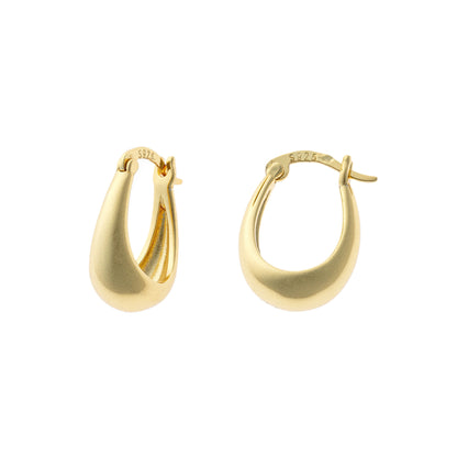 Sterling Silver Plated English Lock Earrings
