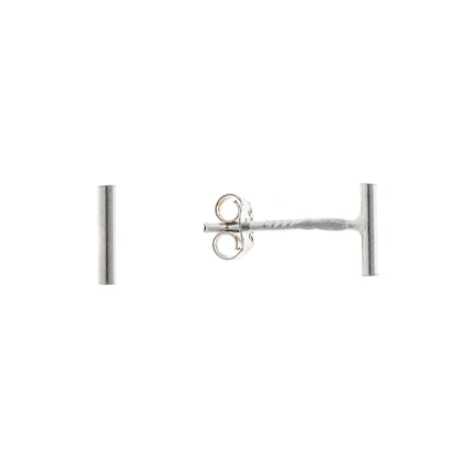 Sterling Silver Rhodium Plated Studs
