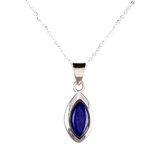 Sterling Silver Lazurite Pendant Necklace