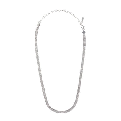 Sidabrinė rodžiuota 4mm pločio kolje