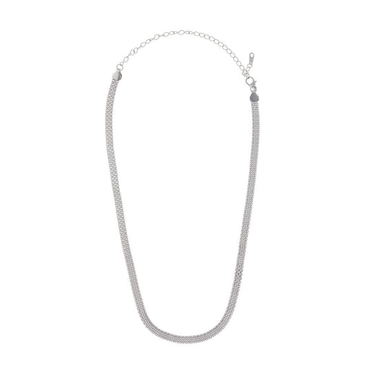 Sidabrinė rodžiuota 4mm pločio kolje