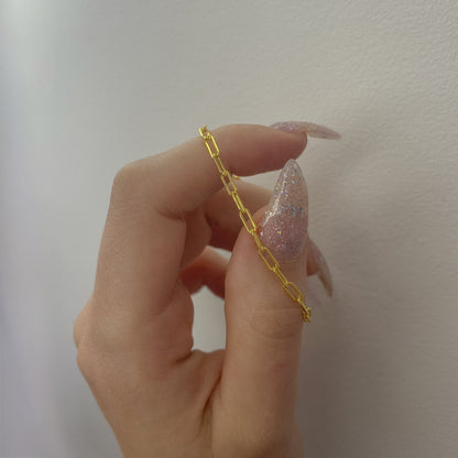 Sterling Silver Gold Plated Chain Bracelet