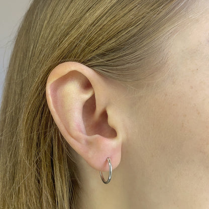 Sterling Silver 10 - 50 mm Hoops